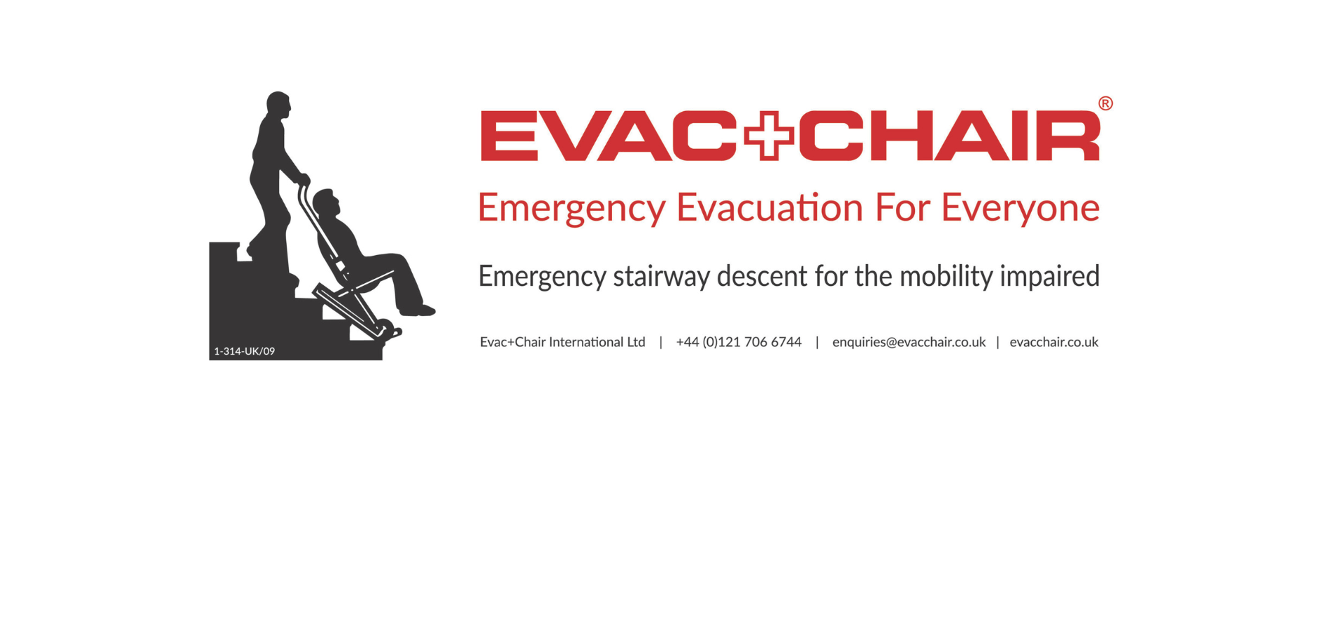 Evac+Chair Photoluminescent Sign